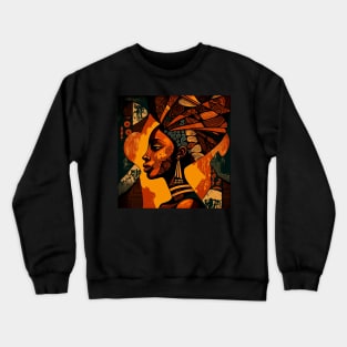 African Print Design Crewneck Sweatshirt